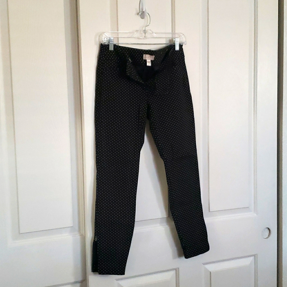 Polka dot skinny pants